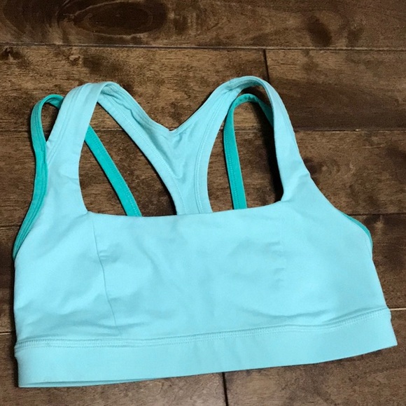 Lululemon Splendour Sports Bra - Blue Green Size 4 - Picture 7 of 9
